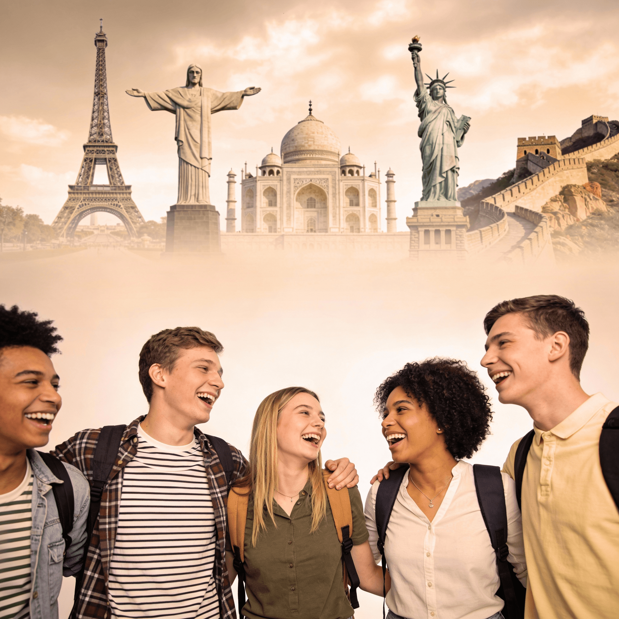 Étudiants préparant leur mobilité internationale