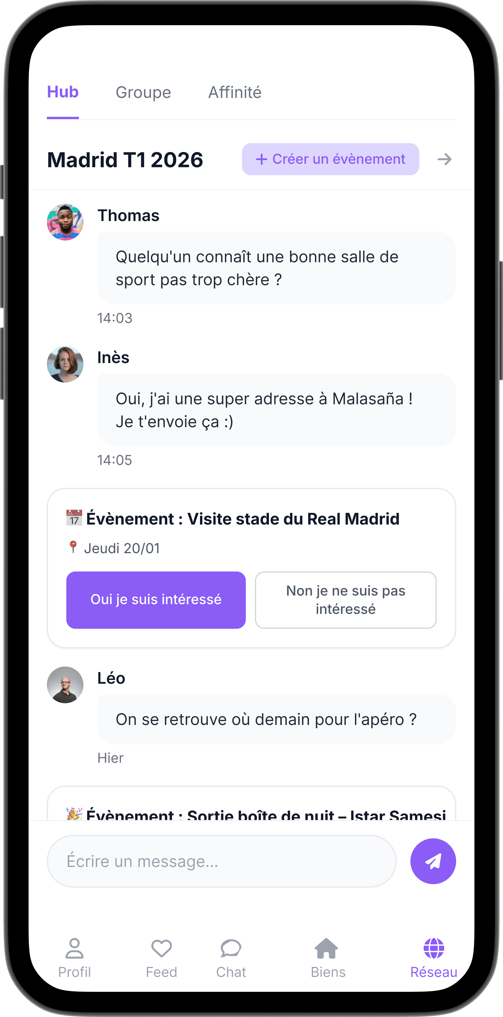 S'intégrer naturellement - screen 1